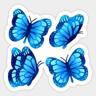 Blue Morpho Butterflies Sticker